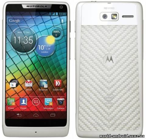 Motorola Razr i - смартфон с процессором Intel